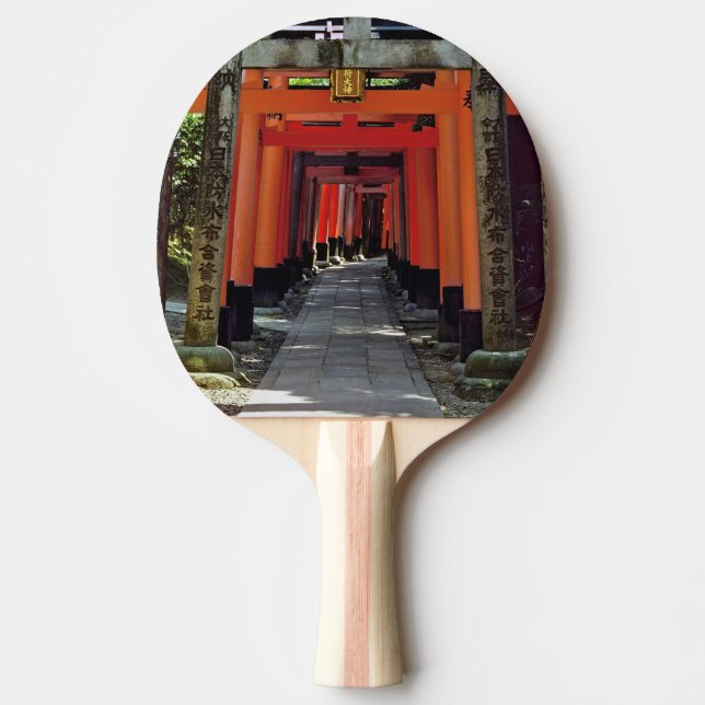 Raquete De Ping Pong Portas Torii - Quioto, Japão, Ásia (Frente)