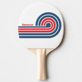 Raquete de Ping Pong Postman Nostalgic Curl Stripe