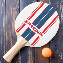 Raquete De Ping Pong Postman Nostálgico Tabuleiro Listras com Nome