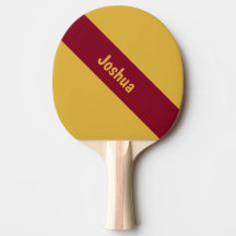Preppy Chic Red e Yellow Personalization Name