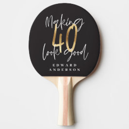 Raquete De Ping Pong Presente de favor personalizado inicial moderno de
