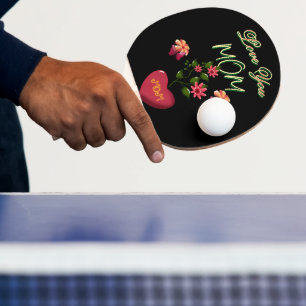 Raquete De Ping Pong Presente floral personalizado e feito sob medida p