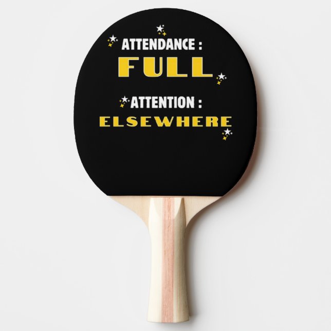 Raquete De Ping Pong  Presente para estudante| Volta às aulas  (Frente)