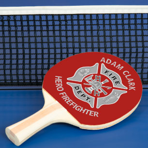 Raquete De Ping Pong Presente personalizado para bombeiros