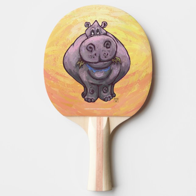 Raquete De Ping Pong Presentes e acessórios do Hippopotamus (Frente)