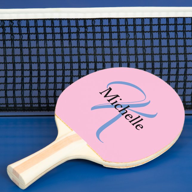 Raquete De Ping Pong Presentes Personalizados Para Mulheres - Monograma (Insitu)