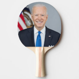 Raquete De Ping Pong Presidente Joe Biden White House Retrato