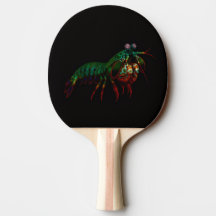 Raquete de ping pong preta 4 Luxe, Camarão Mantis