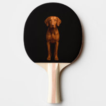 Raquete de ping pong preta 4 Luxe, Cão Vizsla Ágil