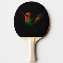 Raquete de ping pong preta 4 Luxe, Tufted Coquette