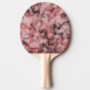 Raquete De Ping Pong Preto Cinza Rosa Branco Geométrico Abstrato Modern