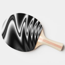 Raquete De Ping Pong Preto e Branco