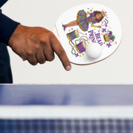 Raquete De Ping Pong Princesa Miçanga - Mardi Gras