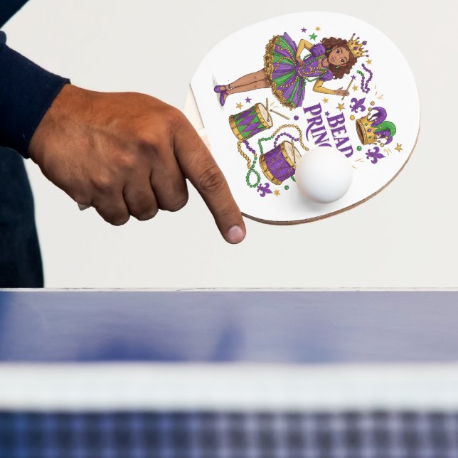 Raquete De Ping Pong Princesa Miçanga - Mardi Gras (Insitu)