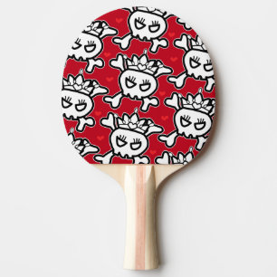 Raquete De Ping Pong Princesa Tiara Skull&Cross Bones Chinelos