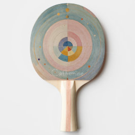 Raquete De Ping Pong Prismo Pastel: Rodas Coloridas Arco-Íris