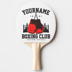 Raquete De Ping Pong Pro Boxer ADD NAME - Luvas vermelhas Formação em A