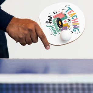 Raquete De Ping Pong Professor Retro É Minha Paixão Disco de Vinil Prof