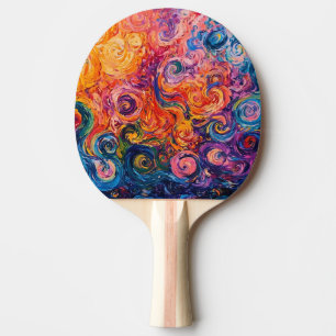 Raquete De Ping Pong Psicodélicos Psicodélicos - Pintura a óleo