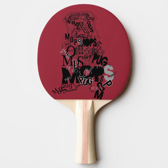 Raquete De Ping Pong Pug (Verso)