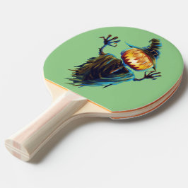 Raquete De Ping Pong Pumpkin Power: Halloween Ping Pong Pong Paddle