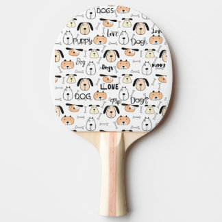 Raquete De Ping Pong Puppy Dog Lover