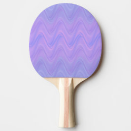 Raquete De Ping Pong Purple Pink Wavy Lines Pattern