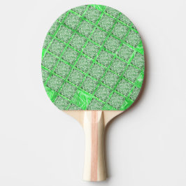 Raquete De Ping Pong Quadradas, falso azulejo, fadas verdes folhagens.