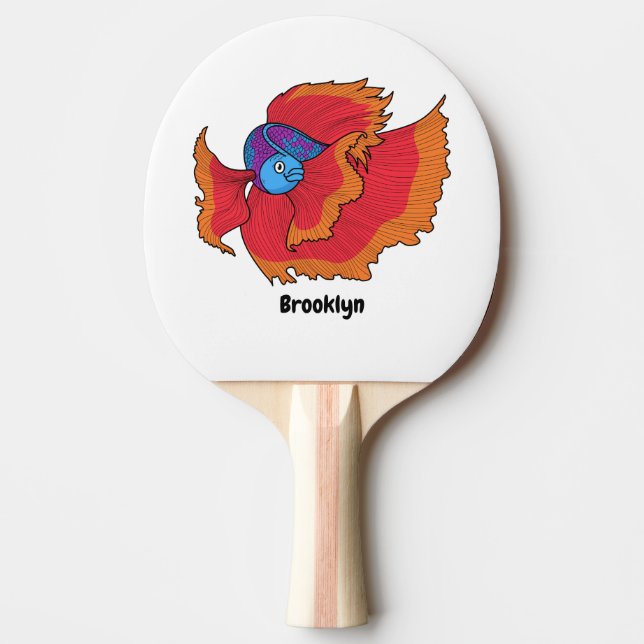 Raquete De Ping Pong Queijo de caça aos peixes (Frente)