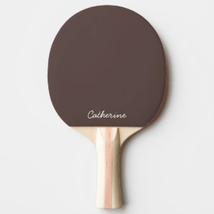 Raquete De Ping Pong Rack de Ping Pong Marrom Escuro Tendência Personal