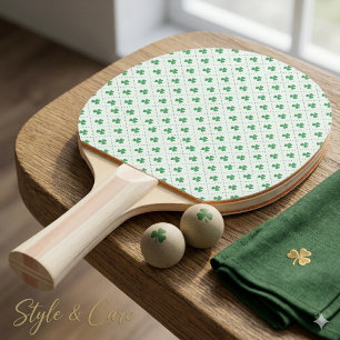 Raquete De Ping Pong Racquete de Tênis de Mesa com Padrão de Trevo Sort