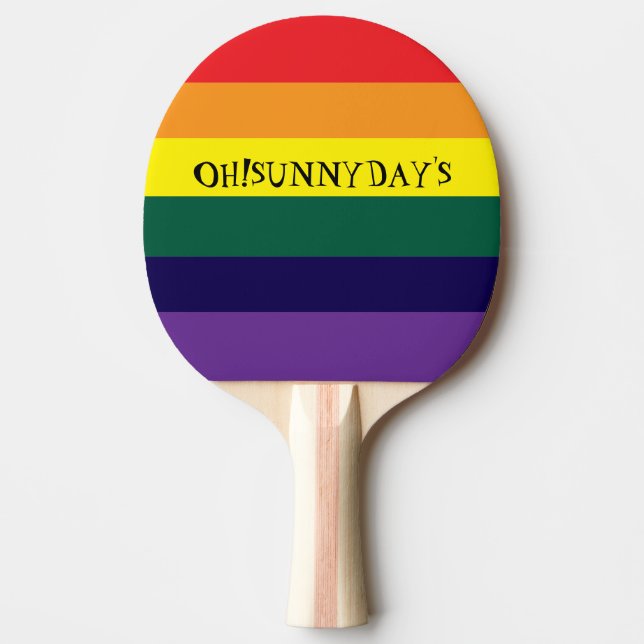 Raquete De Ping Pong rainbow color (Frente)