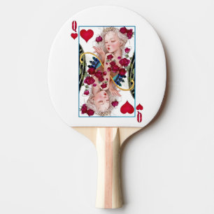 Raquete De Ping Pong Rainha dos Corações Grande Gráfico, Cartões de Bri