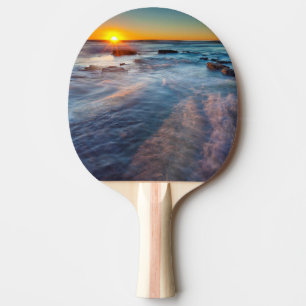 Raquete De Ping Pong Raios de sol iluminam o Oceano Pacífico