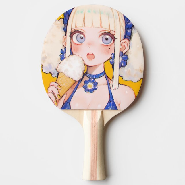Raquete De Ping Pong Rapariga Sunny Scoop com Vanilla Cone (Frente)