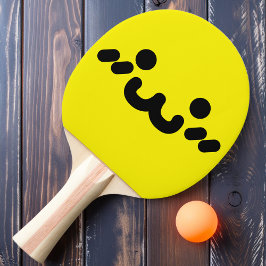 Raquete De Ping Pong Raque de Ping Pong Amarela de Rosto Fofo
