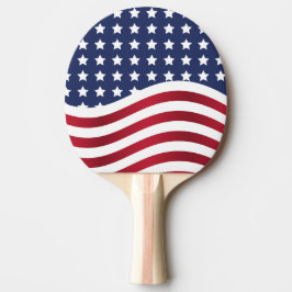 Raquete De Ping Pong Raque de Ping Pong com Bandeira Americana