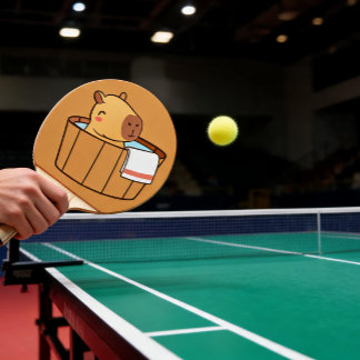Raquete De Ping Pong Raque de Ping Pong de Capivara | Tema de Animal En
