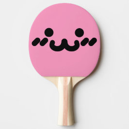 Raquete De Ping Pong Raque de Ping Pong Rosa Claro com Rosto Fofo