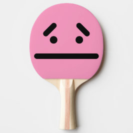 Raquete De Ping Pong Raque de Ping Pong Rosa Claro Face Branca Triste