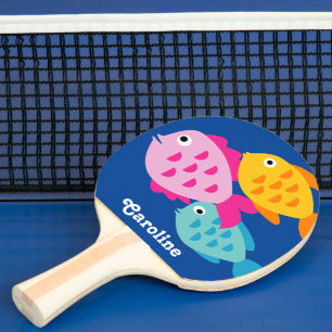 Raquete De Ping Pong Raque de pingue-pongue de peixe fofo para tênis de