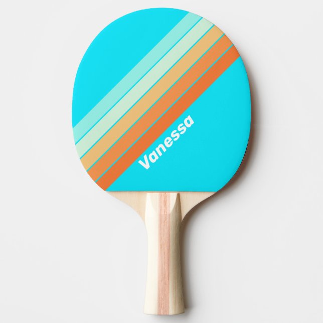 Raquete De Ping Pong Rascunho trópico distribuído com nome (Frente)