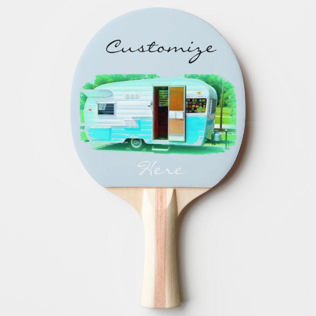 Raquete De Ping Pong Reboque viagem clássico Thunder_Cove (Frente)
