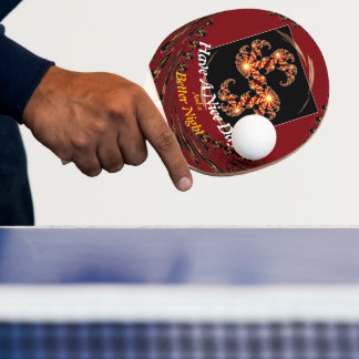 Raquete De Ping Pong Redemoinho Vermelho: Poder Dinâmico e "Bom Dia" Fr