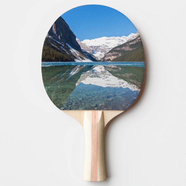Raquete De Ping Pong Reflexão sobre o lago Louise - Banff NP, Canadá (Frente)