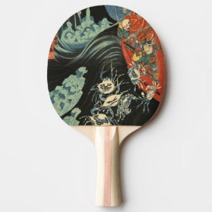 Raquete De Ping Pong Refrigere o ataque japonês do fantasma