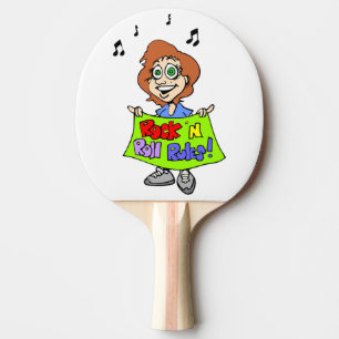 RAQUETE DE PING PONG REGRAS DE ROLL ROCK 'N