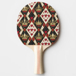 Raquete De Ping Pong Rei & Rainha de Copas