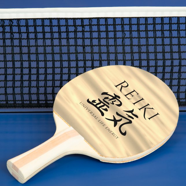Raquete De Ping Pong Reiki 霊 気 Energia Caligráfica Japonesa (Insitu)