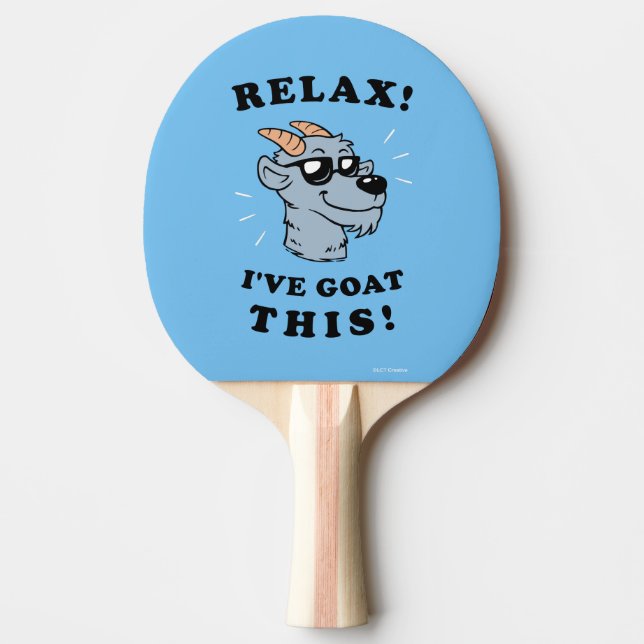 Raquete De Ping Pong Relaxe! Eu tenho que fazer isso (Frente)